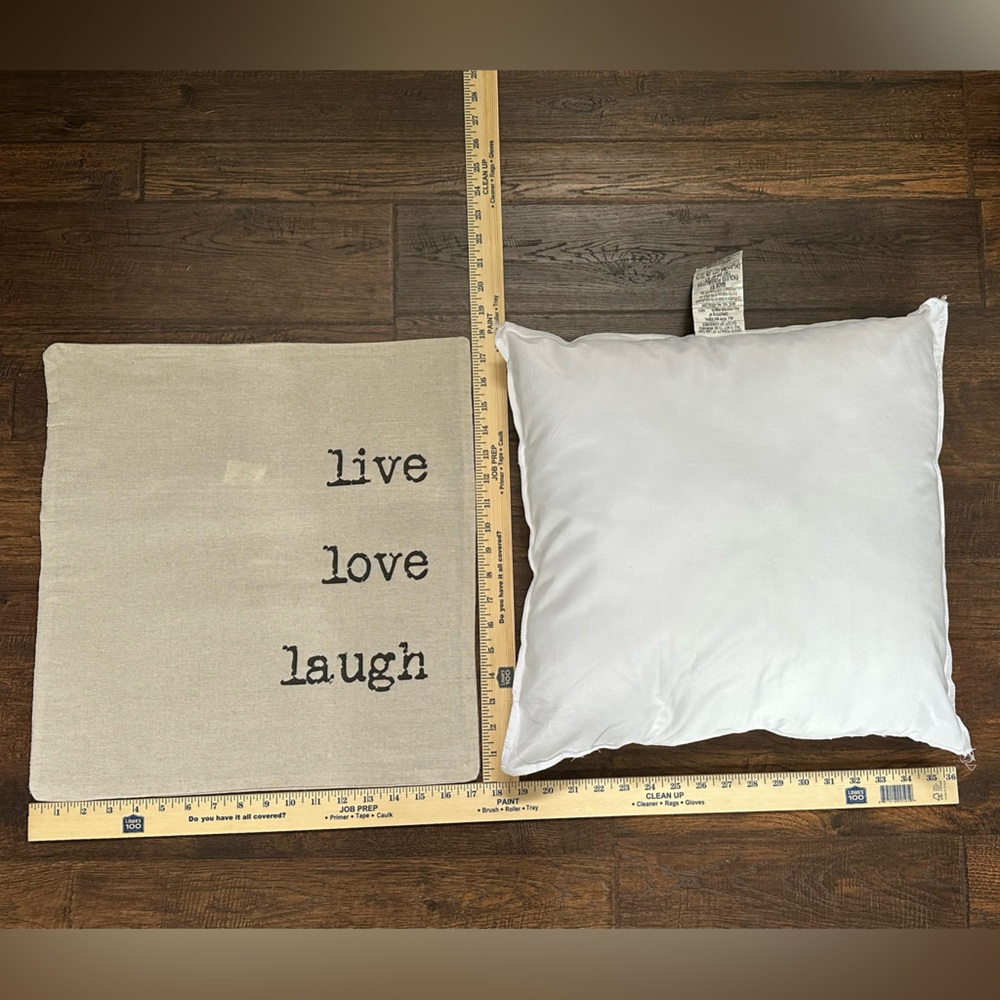 Live Love Laugh Pillow Cover and Insert pillow